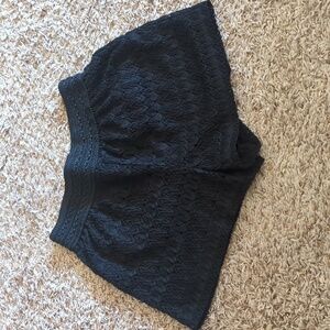 Black Lace Shorts